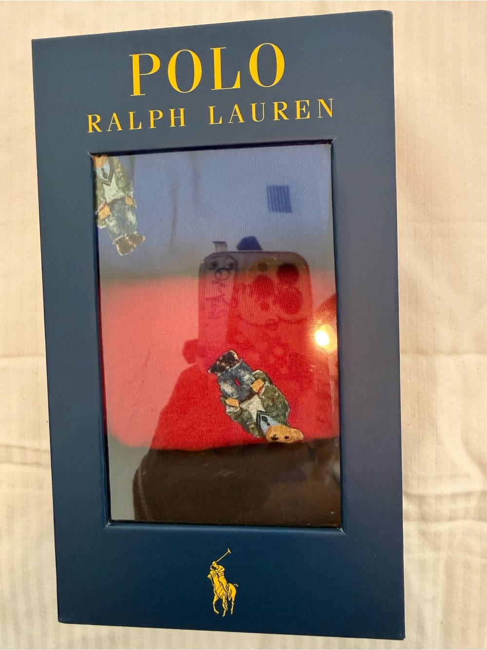 New mens Polo by Ralph Lauren Sz L Boxer Briefs Bear gift box